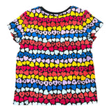 Sonia Rykiel T-Shirt Tinta Unita Girocollo Con Fantasia Multicolor  Nero Per Bambina