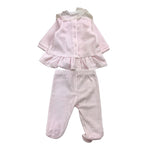 LALALU' completo 2pz maglia-ghettina tinta unita Rosa per Neonata CPL06N ROSA LALALU' 