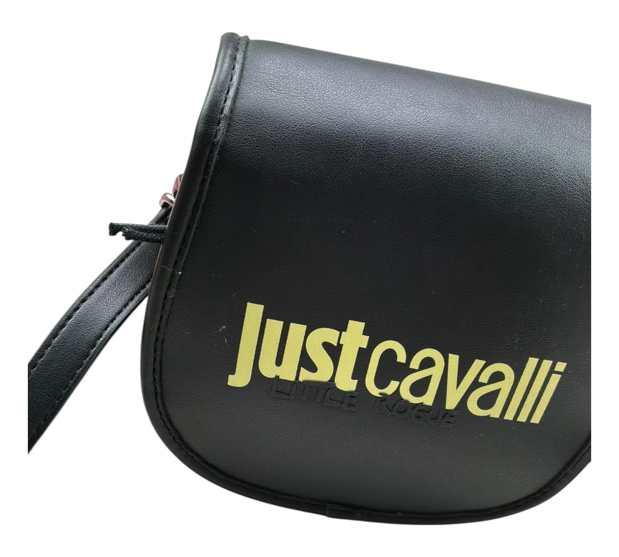 Just Cavalli Borsa Tinta Unita con Logo E con Tracolla per Bambina JGP26189BO NERO JUST CAVALLI 