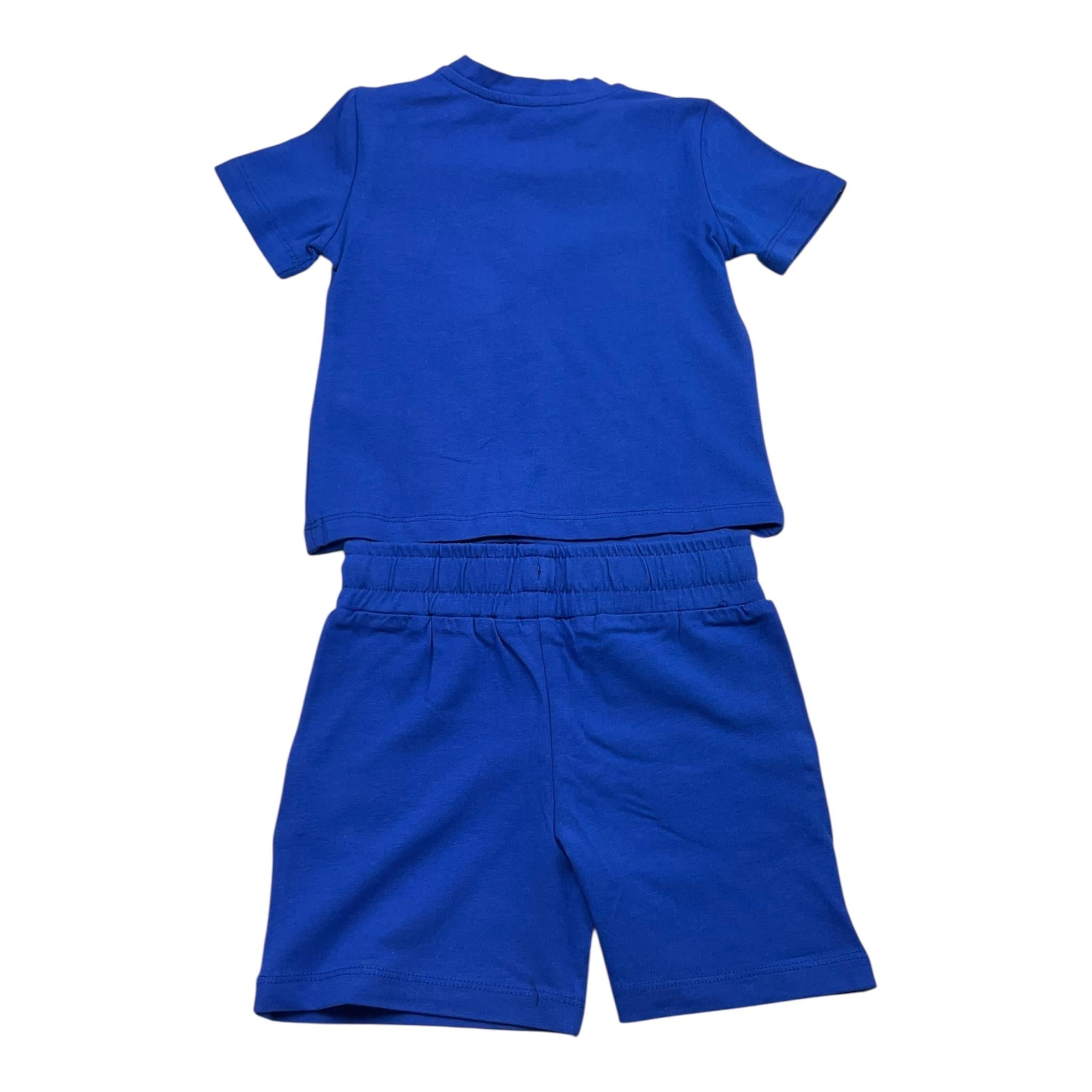 Daniele Alessandrini Completo Tinta Unita T-Shirt-Bermuda per Bambino 1296K00282J COBALTO DANIELE ALESSANDRINI 