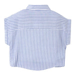 Mayoral Set Camicia-Top Bicolore con Fantasia A Righe per Bambina 3185 BIANCO/AZZURRO MAYORAL 