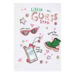 Guess T-Shirt Tinta Unita con Stampa per Neonata K5RI14K6YW4X BIANCO GUESS 