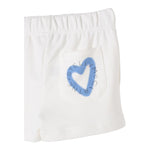 Stella Mccartney Short Tinta Unita con Stampa per Bambina TW6D99J BIANCO STELLA McCARTNEY 