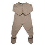 Wedoble Tutina Manica Lunga Tinta Unita con Trafori per Neonato V2507346A BEIGE WEDOBLE 