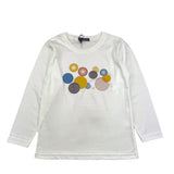 EMANUEL PRIS shirt girocollo tinta unita con stampa Bianco per Bambino ETS3131B BIANCO EMANUEL PRIS 