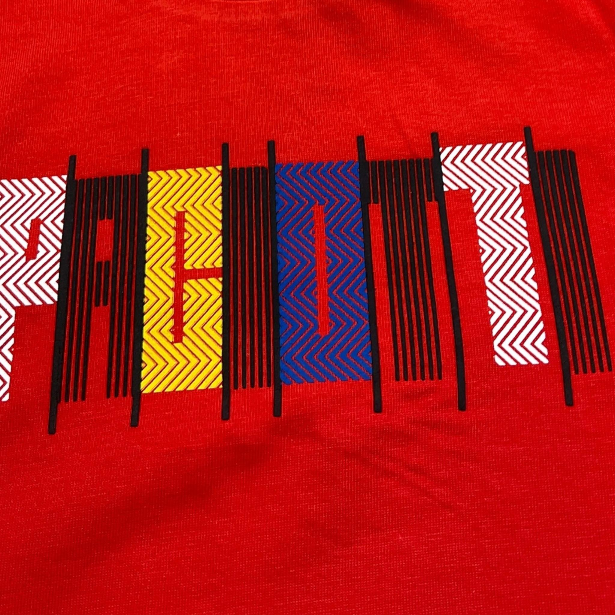 Cesare Paciotti T-Shirt Girocollo Tinta Unita con Stampa per Neonato TSP5115B ROSSO CESARE PACIOTTI 