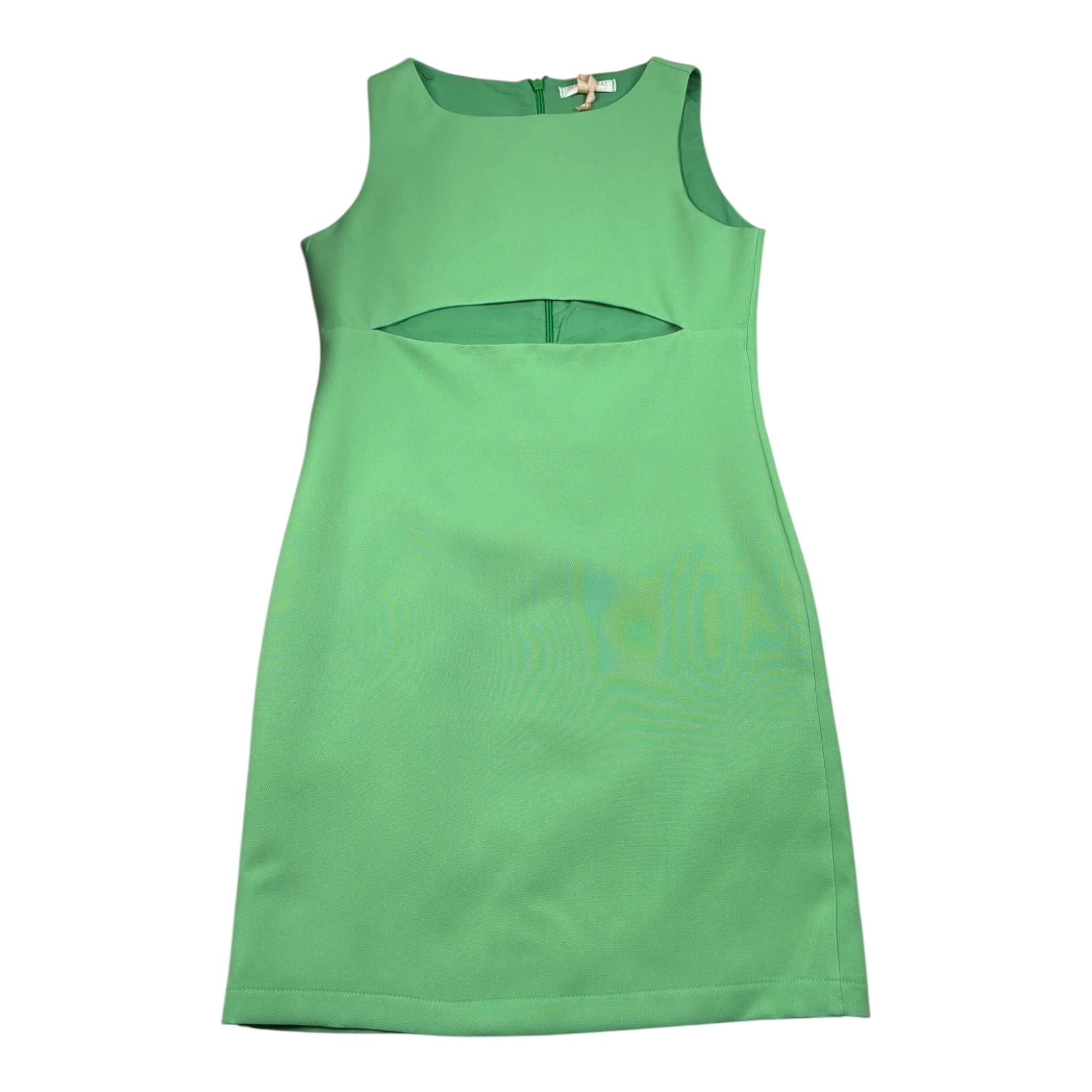 Meilisa Bai Abito Tinta Unita Giromanica per Bambina FL6165 VERDE MEILISA BAI 