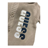GUESS cardigan tinta unita con cappuccio e logo Beige per Neonato I4YR00Z2NN0 BEIGE GUESS 