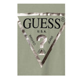 GUESS shirt girocollo tinta unita con stampa Verde per Bambina J84I36K8HM0XX VERDE GUESS 
