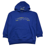 JOHN RICHMOND felpa chiusa con cappuccio tinta unita con stampa Blu per Bambino BA25183FE BLU JOHN RICHMOND 