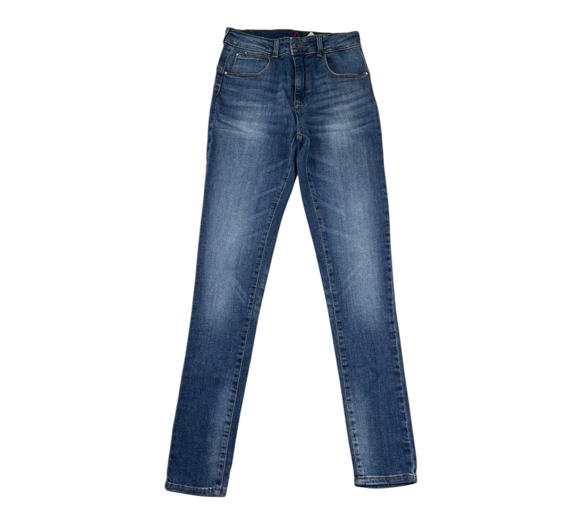 Liu Jo Jeans Tinta Unita con Girovita Regolabile per Bambina GA3007 BLU LIU JO 