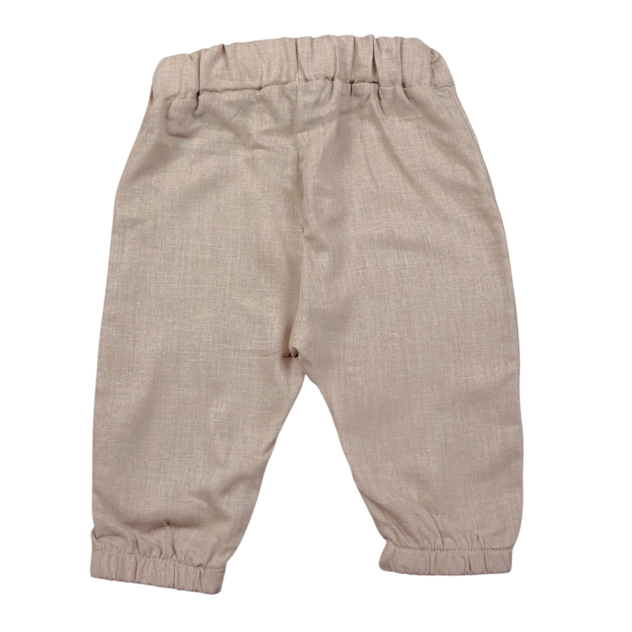 Babyvip Pantalone Tinta Unita con Elastico In Vita per Neonata T1330 BEIGE BABYVIP 
