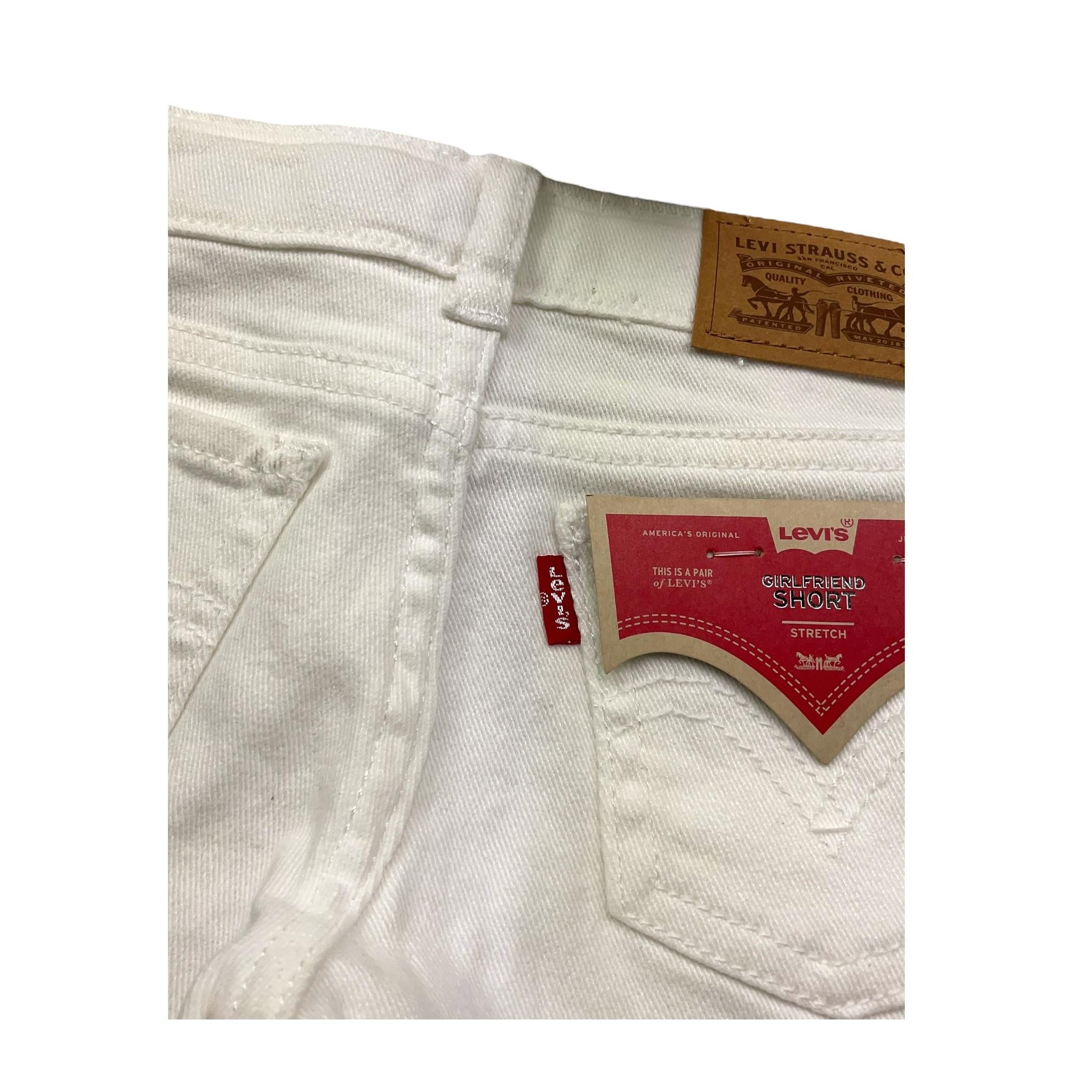 Levi'S Short In Denim Tinta Unita per Neonata 34EH272KN BIANCO LEVI'S 