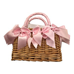 Monnalisa Borsa Tinta Unita con Nastri per Bambina 17E006 BEIGE MONNALISA 