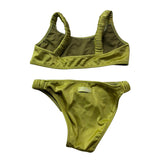Saint Barth Costume 2 Pezzi Fascia -Slip per Bambina 00515L VERDE SAINT BARTH 