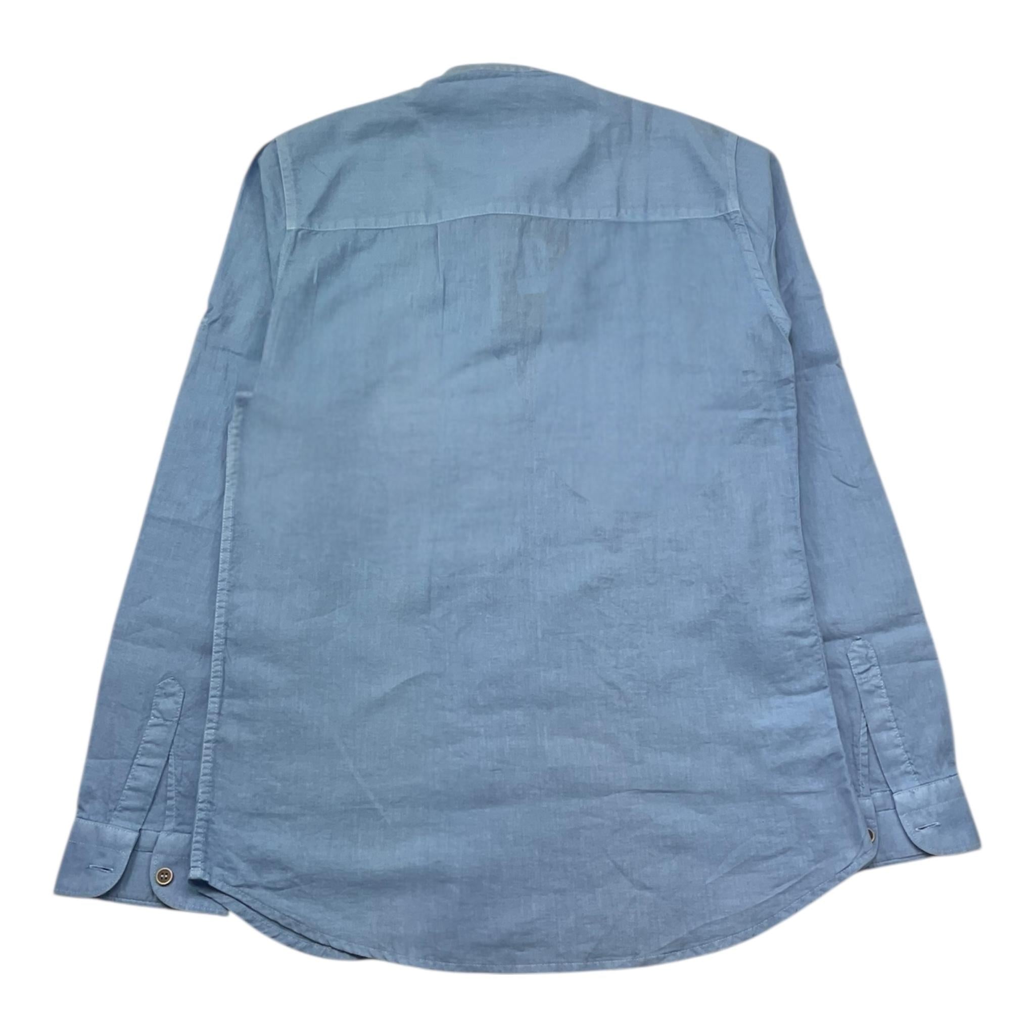 Shako' Camicia Manica Lunga Tinta Unita Collo Coreano per Bambino CSK0355J AZZURRO SHAKO' 