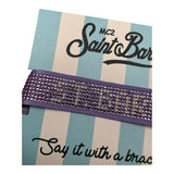 Saint Barth Bracciale Tinta Unita con Strass per Bambina STRASS GLICINE SAINT BARTH 