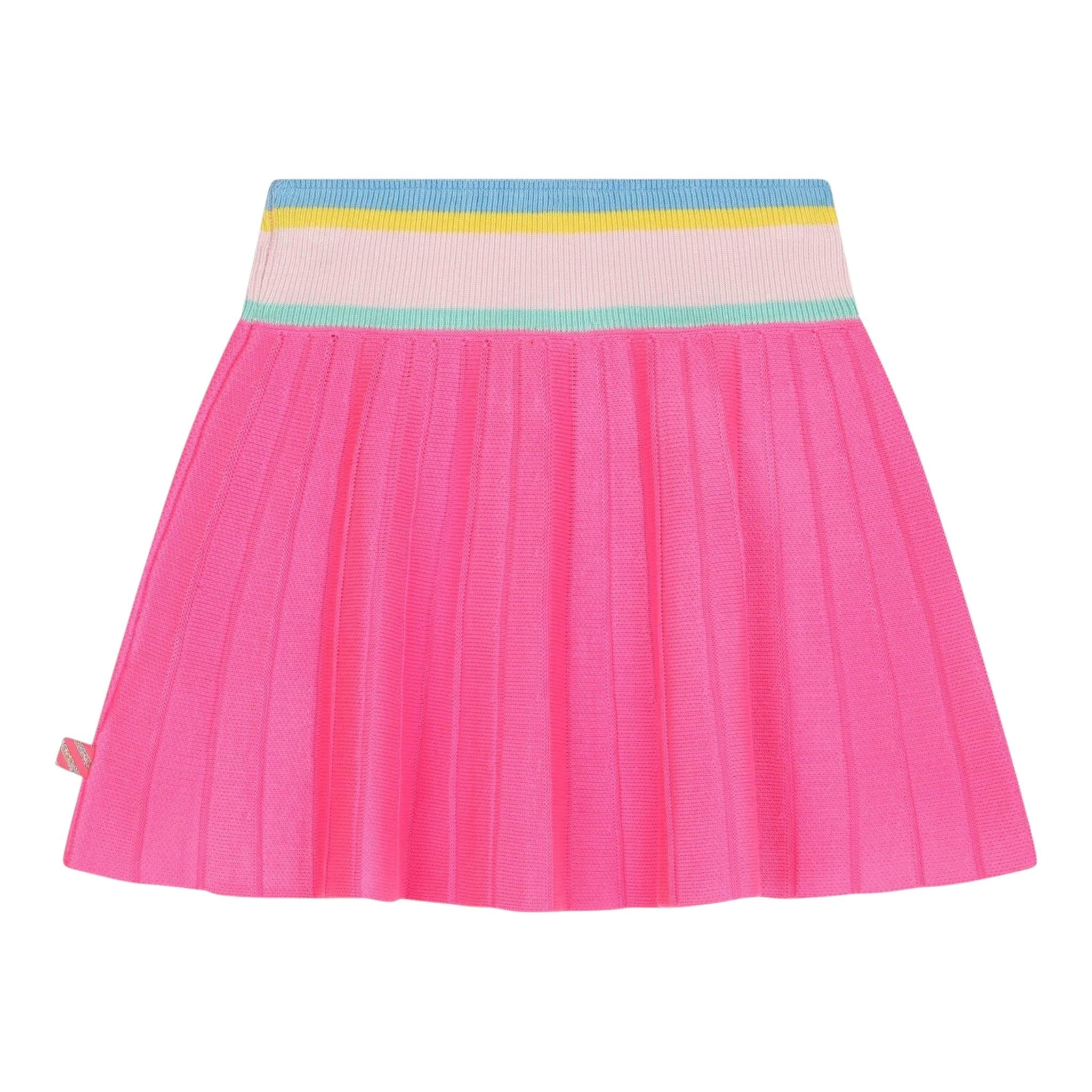 BillIEBLUSH gonna tinta unita con elastico in vita in contrasto Rosa per Bambina U20421X ROSA BillIEBLUSH 