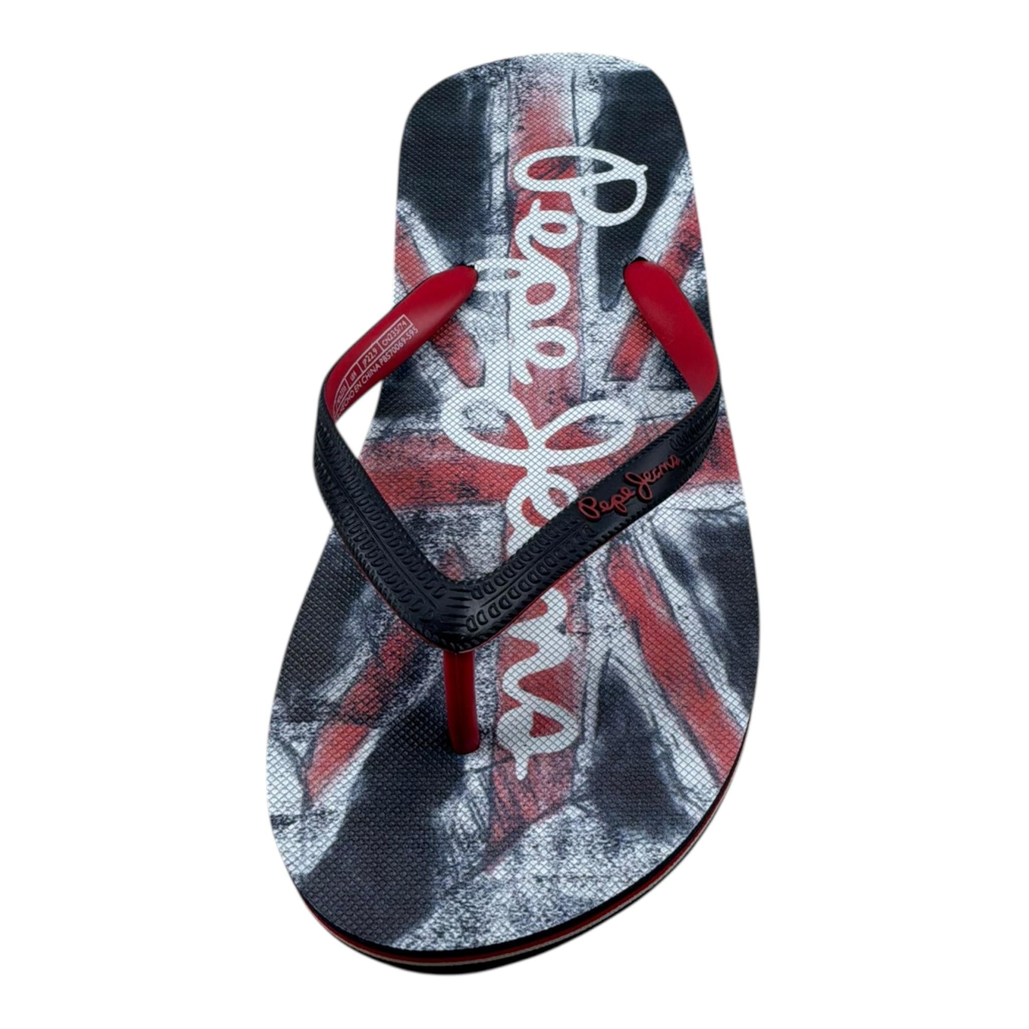 Pepe Feamo Infradito Tinta Unita con Stampa per Bambino PBS70069 BLU PEPE JEANS 