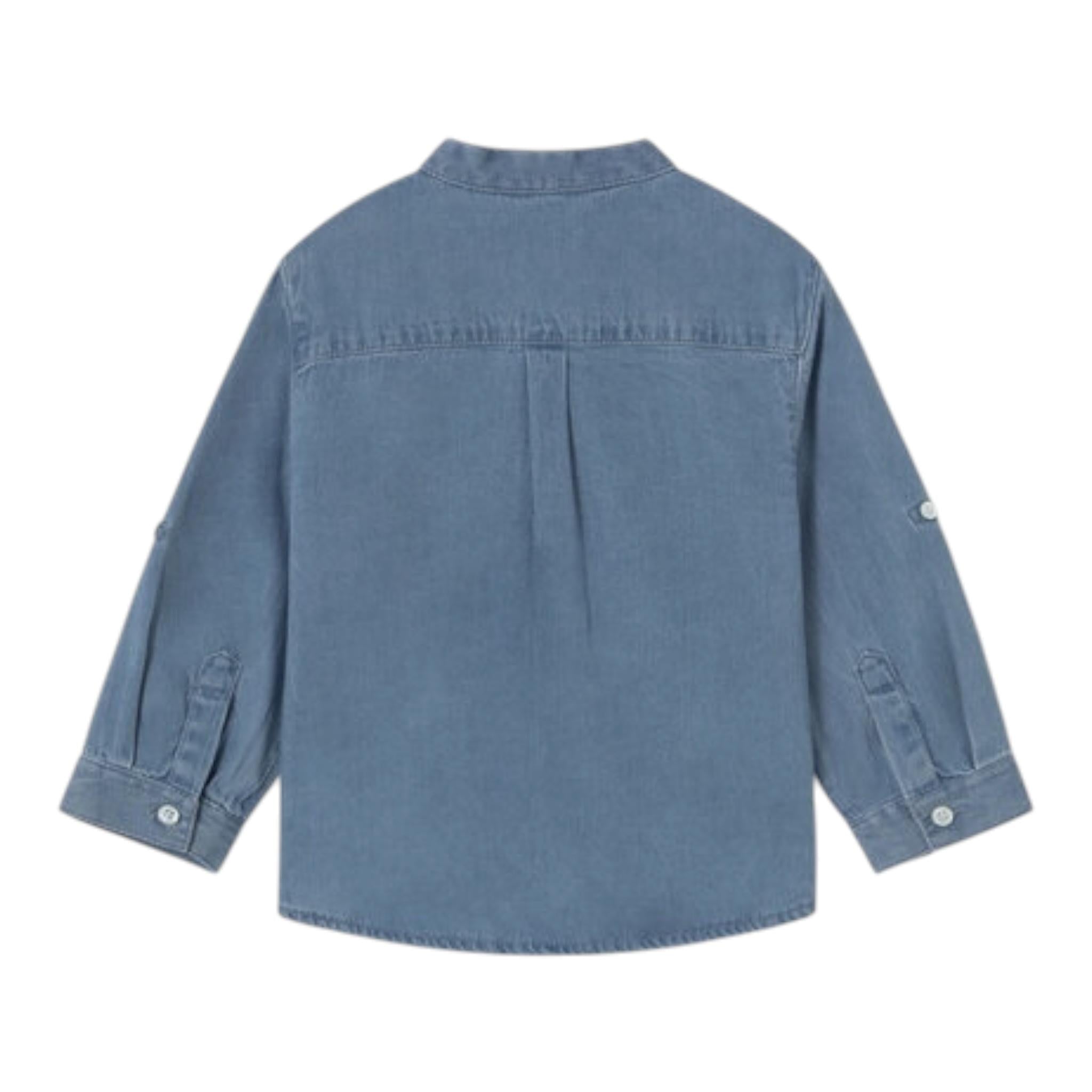 Mayoral Camicia In Denim con Collo Coreano per Neonato 1118 BLU MAYORAL 