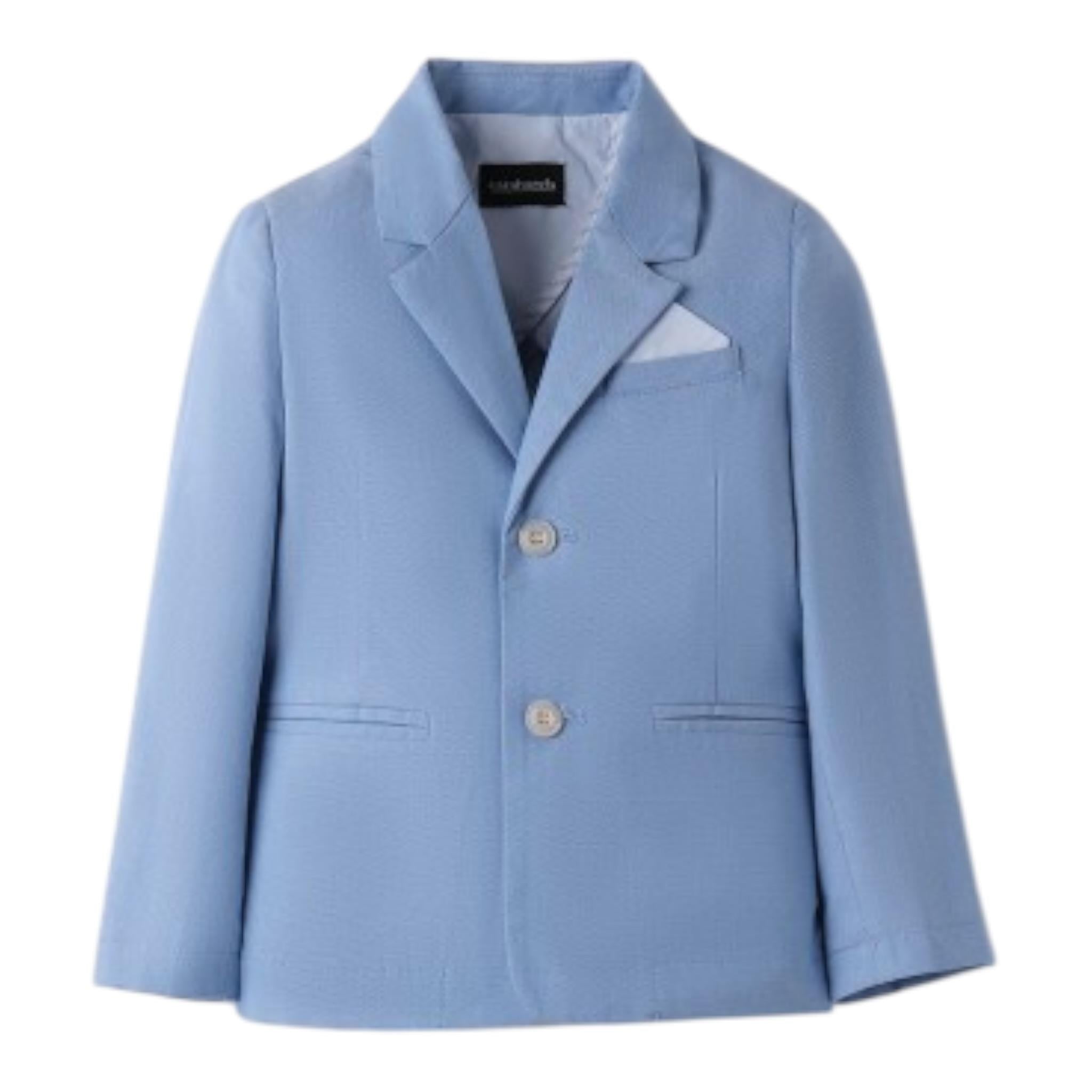 Sarabanda Giacca Tinta Unita con Bottoni per Bambino 08016 AZZURRO SARABANDA 