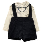 VALENTINA BEBES completo  2 pezzi camicia-salopette Blu per Neonato KAX200 BLU VALENTINA BEBES 