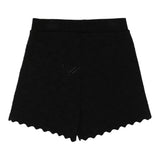 Elisabetta Franchi Short In Filo Tinta Unita con Trafori per Bambina EFBE068X NERO ELISABETTA FRANCHI 