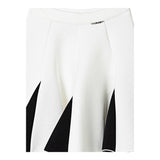 TWINSET gonna tinta unita con contrasti Bianco per Bambina 242GJ2012 BIANCO TWINSET 