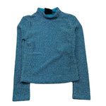 MARC ELLIS shirt girocollo tinta unita glitterata Azzurro per Bambina JMJTS00201 AZZURRO MARC ELLIS 