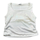 Lu Lu By Miss Grant Canotta Tinta Unita con Arriccio Laterale per Bambina LL3454 BIANCO LU LU BY MISS GRANT 