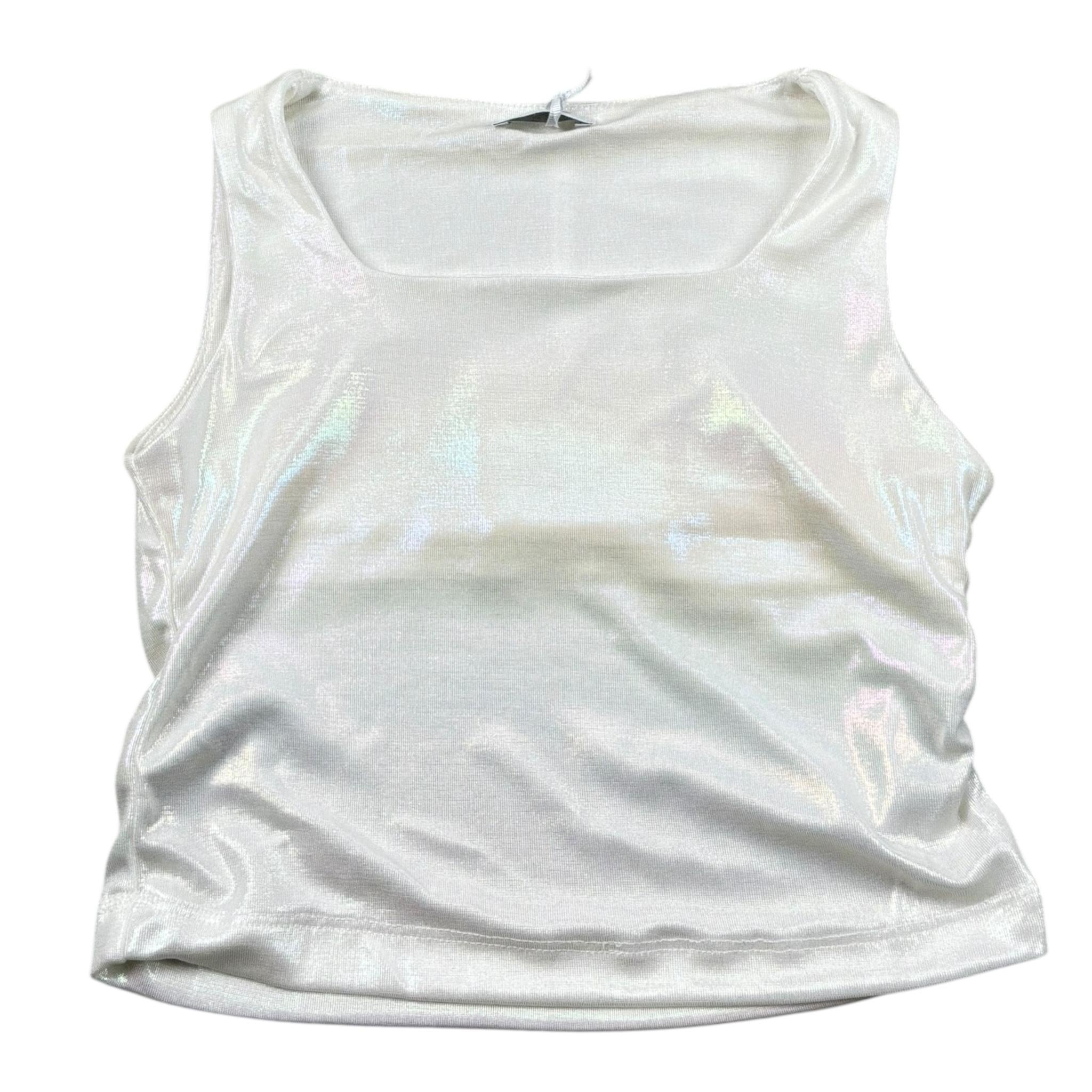 Lu Lu By Miss Grant Canotta Tinta Unita con Arriccio Laterale per Bambina LL3454 BIANCO LU LU BY MISS GRANT 