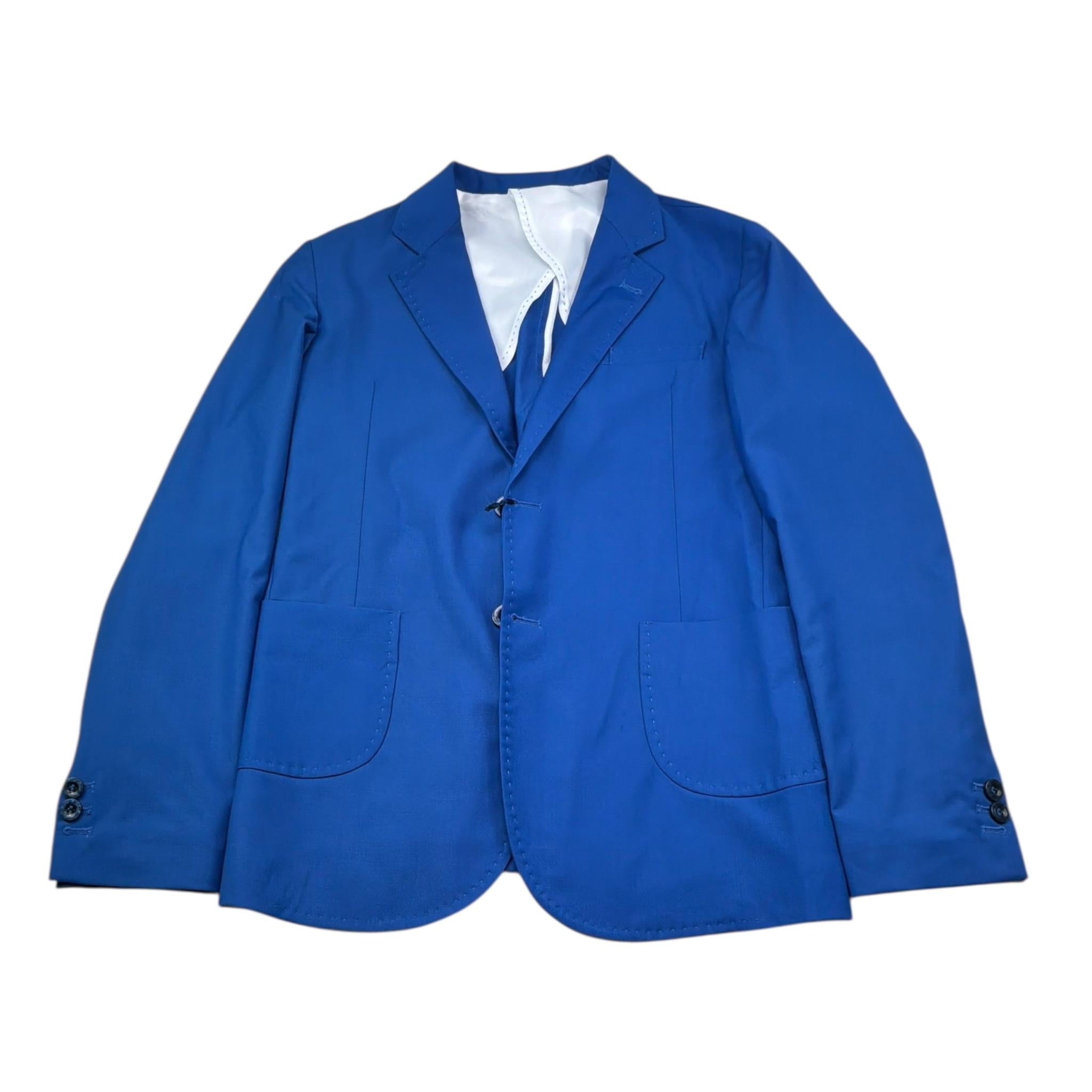 Manuel & Frank Giacca Tinta Unita con Bottoni per Bambino MF6372R COBALTO MANUEL & FRANK 