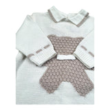 Marlu' Tutina Manica Lunga Tinta Unita per Neonato EP5810 PANNA MARLU' 