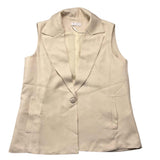 Fun & Fun Gilet Tinta Unita  Beige Per Bambina