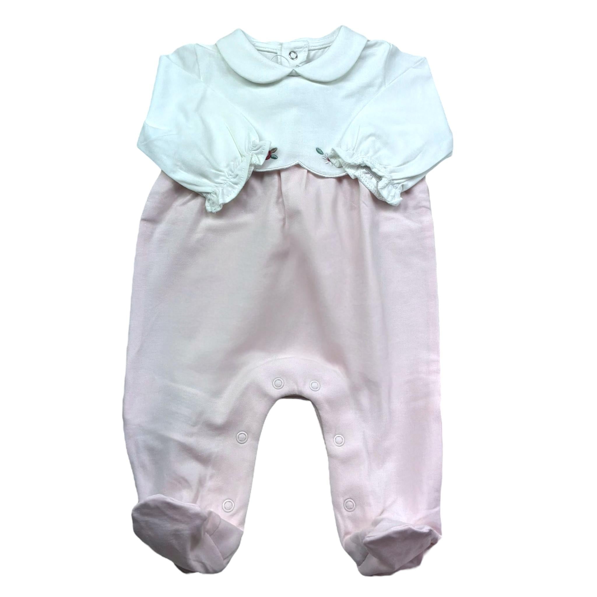 Mayoral Tutina Manica Lunga Bicolore per Neonata 175157 BIANCO/ROSA MAYORAL 