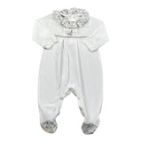 Babyvip Tutina Tinta Unita con Colletto per Neonata T2819 BIANCO BABYVIP 