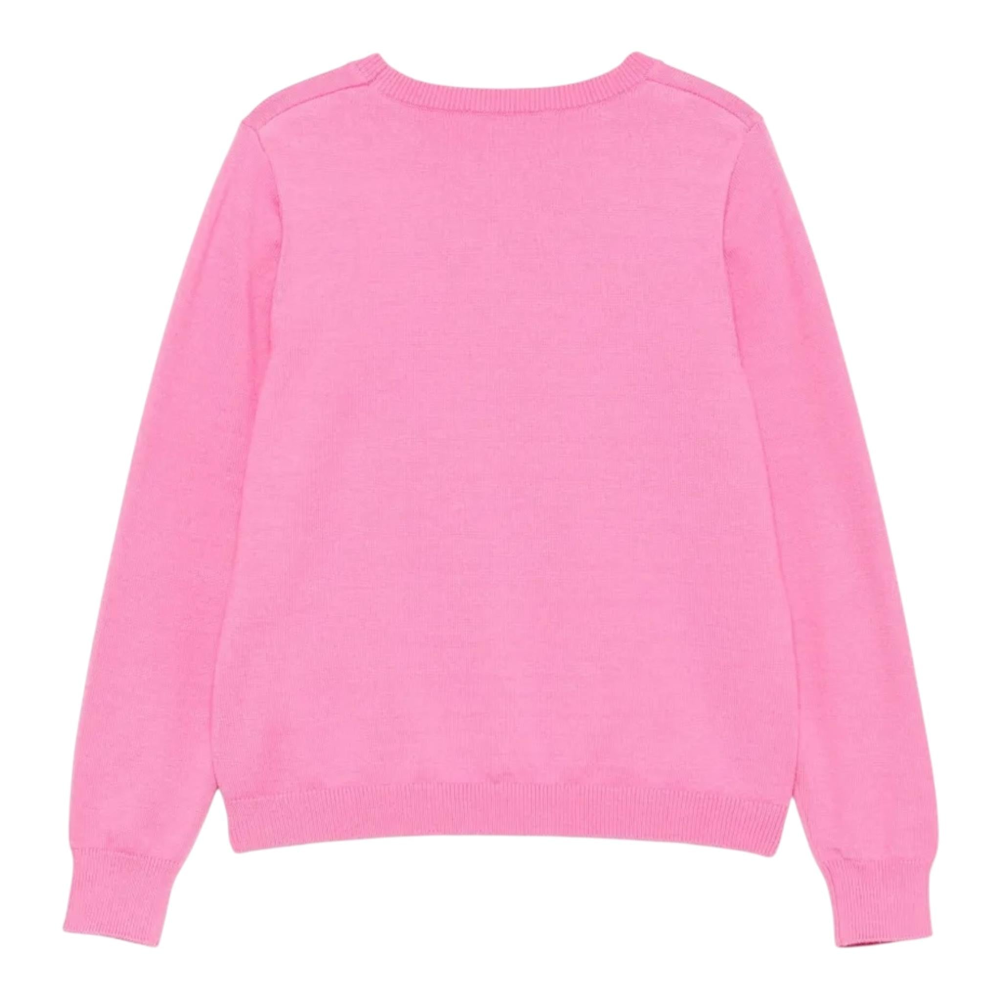 Liu Jo Maglia Girocollo Tinta Unita con Logo per Neonata KF4039 ROSA LIU JO 