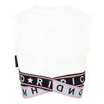 John Richmond Top Giromanica tinta unita con Paillettes Bianco per Bambina RGP25123TO BIANCO JOHN RICHMOND 