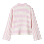 NAME IT maglia tinta unita mezzo collo con fantasia a righe Bianco/rosa per Bambina 13231786 BIANCO/ROSA NAME IT 