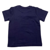 Cesare Paciotti T-Shirt Tinta Unita con Logo Blu per Neonato