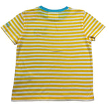 Saint Barth T-Shirt Girocollo Fantasia A Righe per Bambina ELLY006 GIALLO SAINT BARTH 