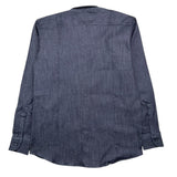 Numbers Camicia Manica Lunga In Denim Blu Per Bambino