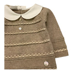 Paz Rodriguez Completo 2 Pezzi Maglia-Ghettina Tinta Unita con Colletto per Neonata 003121896 BEIGE PAZ RODRIGUEZ 