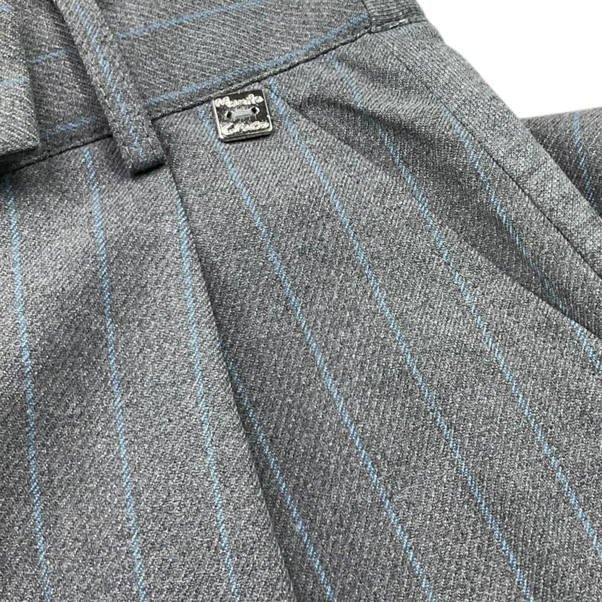 MANILA GRACE pantalone tinta unita con fantasia a righe Grigio per Bambina MFJF24P126 GRIGIO MANILA GRACE 