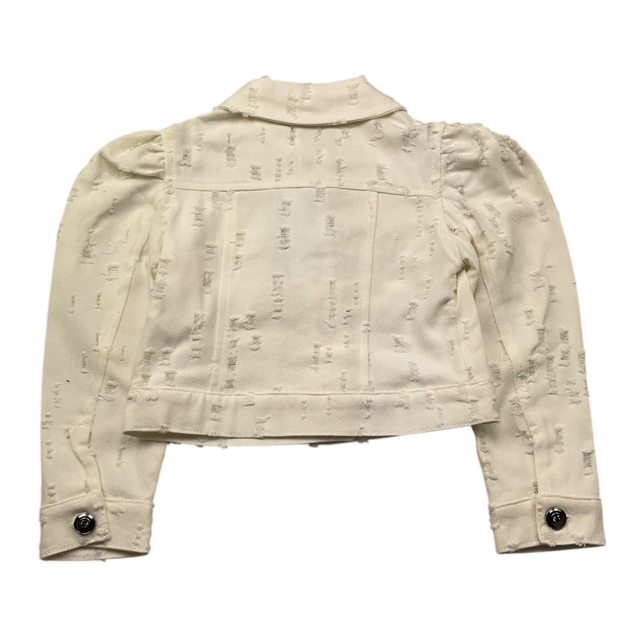 Miss Grant Giubbino In Denim Tinta Unita per Bambina MG1279 PANNA MISS GRANT 