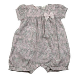 Lalalu' Pagliaccetto Tinta Unita con Stampa Fiori per Neonata PAL0010P ROSA LALALU' 