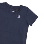 K-Way T-Shirt Girocollo Tinta Unita con Logo per Bambino K4114WWXX BLU K-WAY 