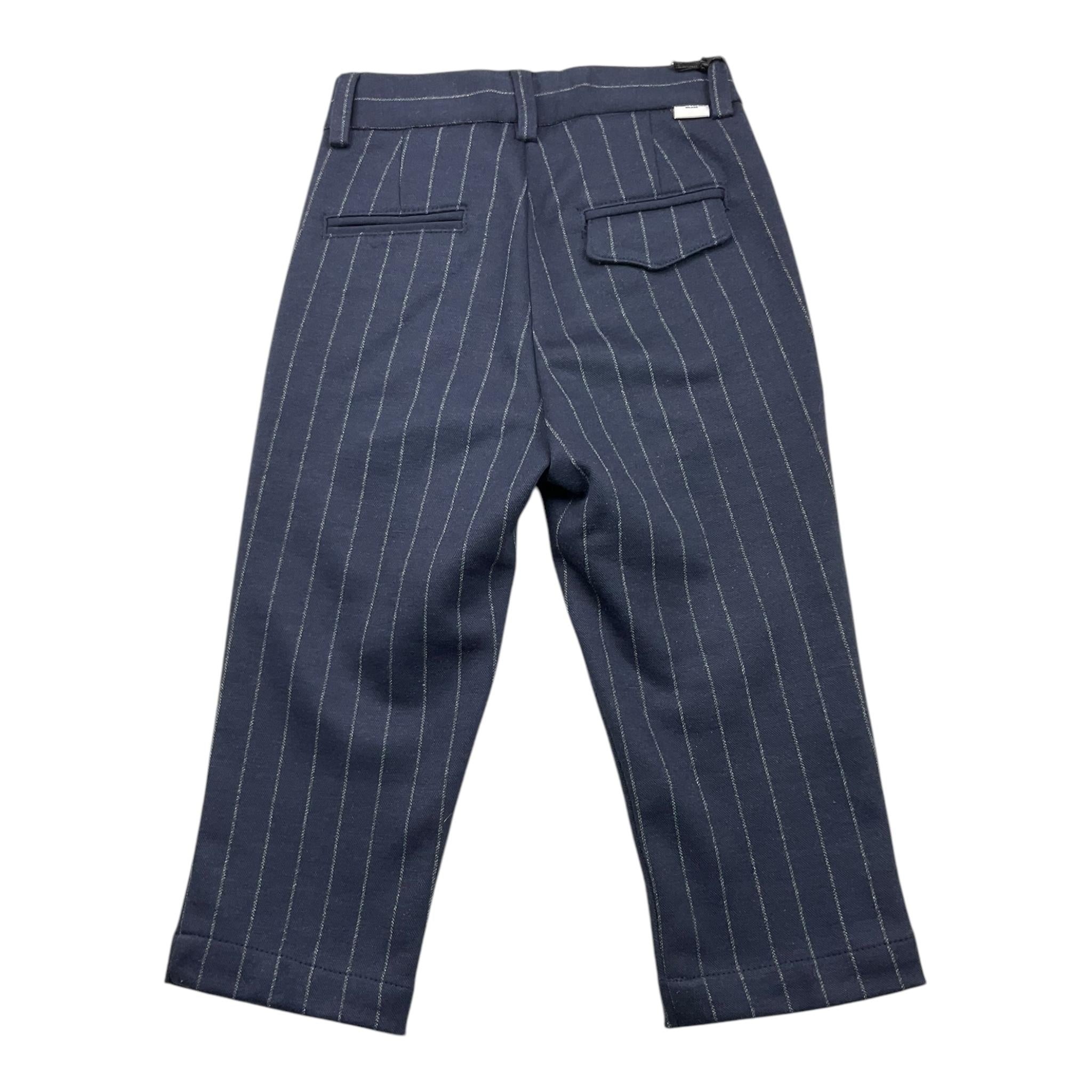 PAOLO PECORA pantalone tinta unita con fantasia a righe Blu per Neonato PP3840JN BLU PAOLO PECORA 