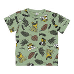 I Do T-Shirt Girocollo Tinta Unita con Stampa per Neonato 4B460 VERDE I DO 