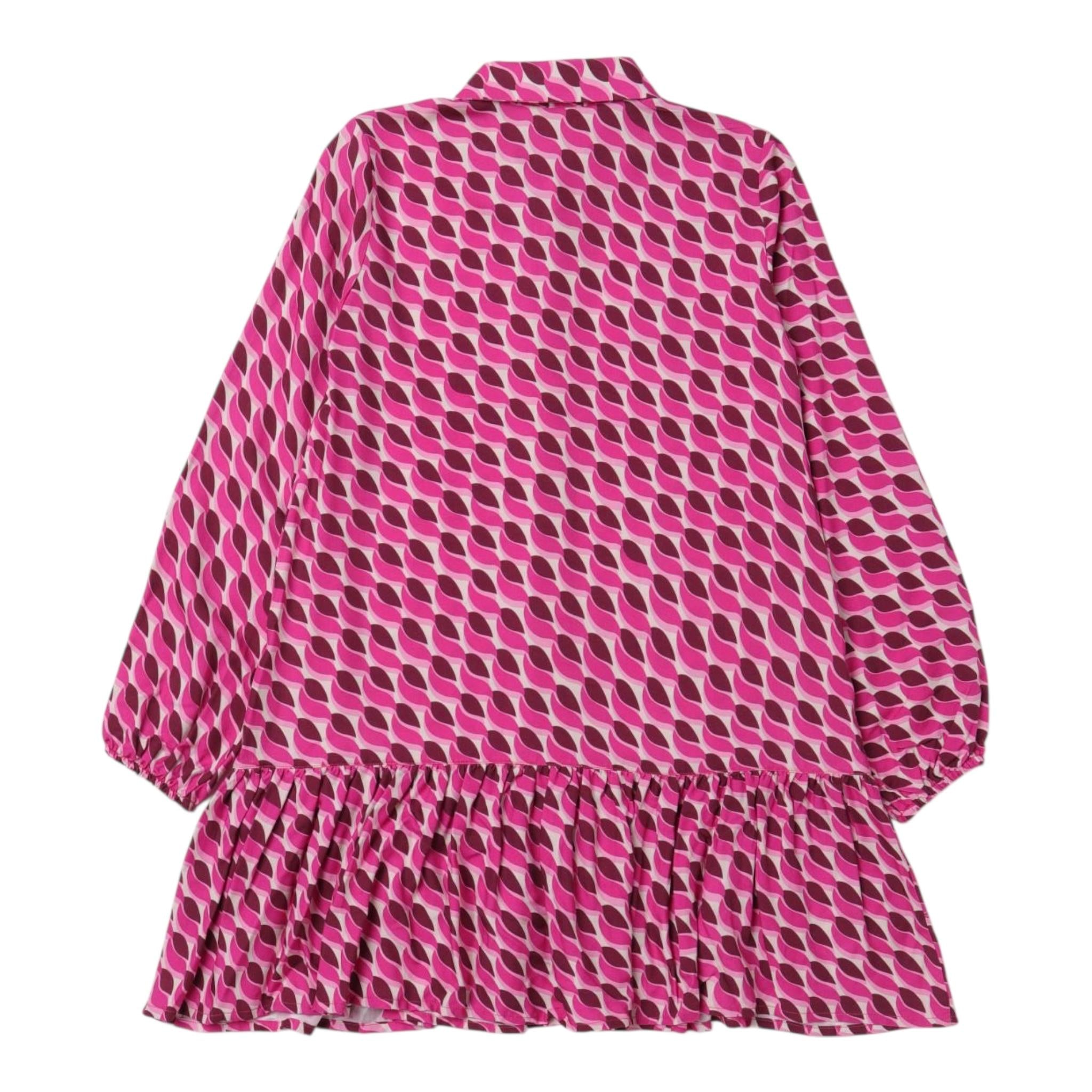 LIU JO abito manica lunga stampa fantasia Fuxia per Bambina GF3027 FUXIA LIU JO 